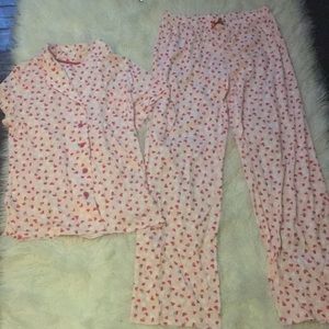 Cute heart pajama set
